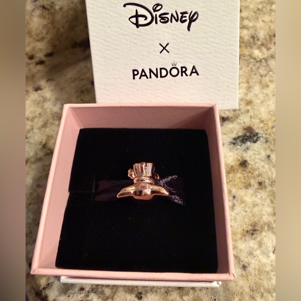 Disney Parks Grogu Rose Gold Star Wars Pandora Charm The Mandolorian Child Charm - Picture 3 of 7